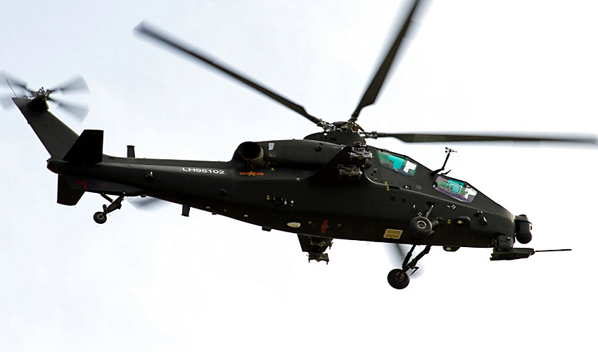 Китайский вертолет с броней из графена