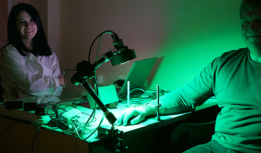 Отследить пульсовую волну